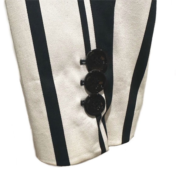 Blumarine Blugirl Navy White Striped Blazer - Picture 6 of 7